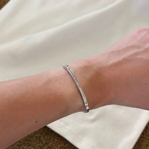 Kendra Scott Silver Bracelet with Crystal Details